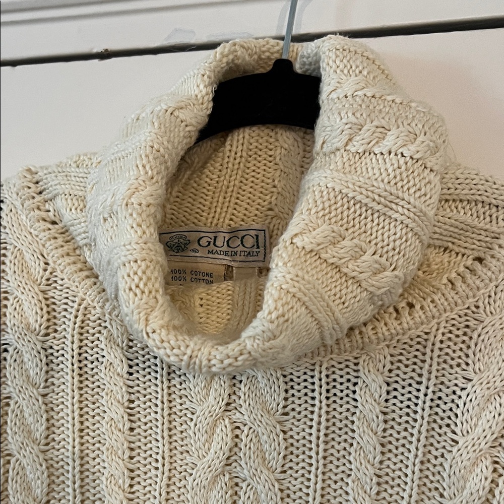 Gucci Cream Turtleneck Sweater